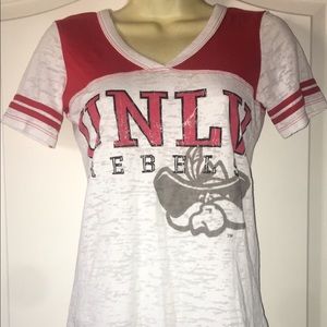 UNLV REBELS distressed tee.